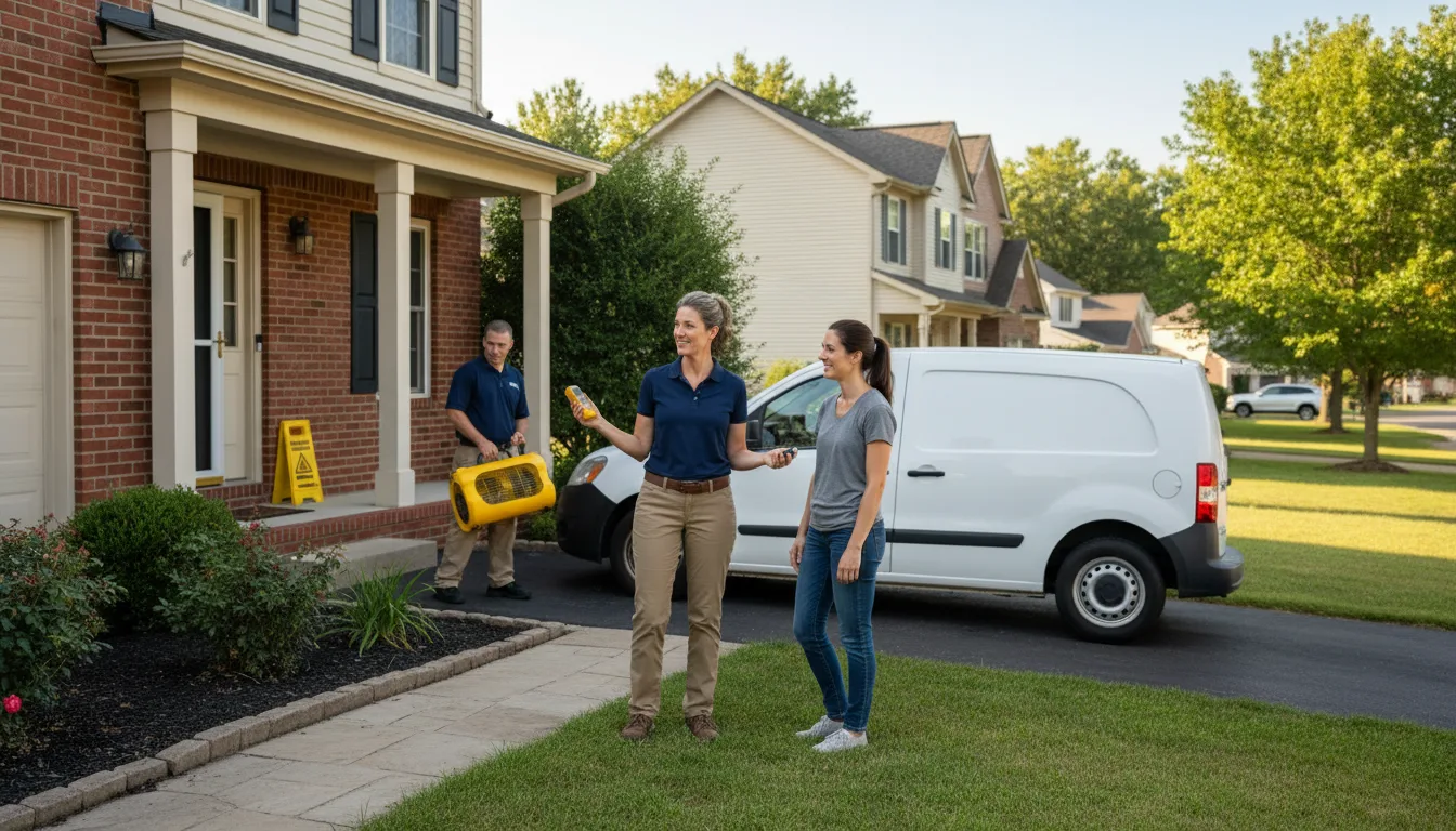 Residential water damage restoration in Fossil, OR
